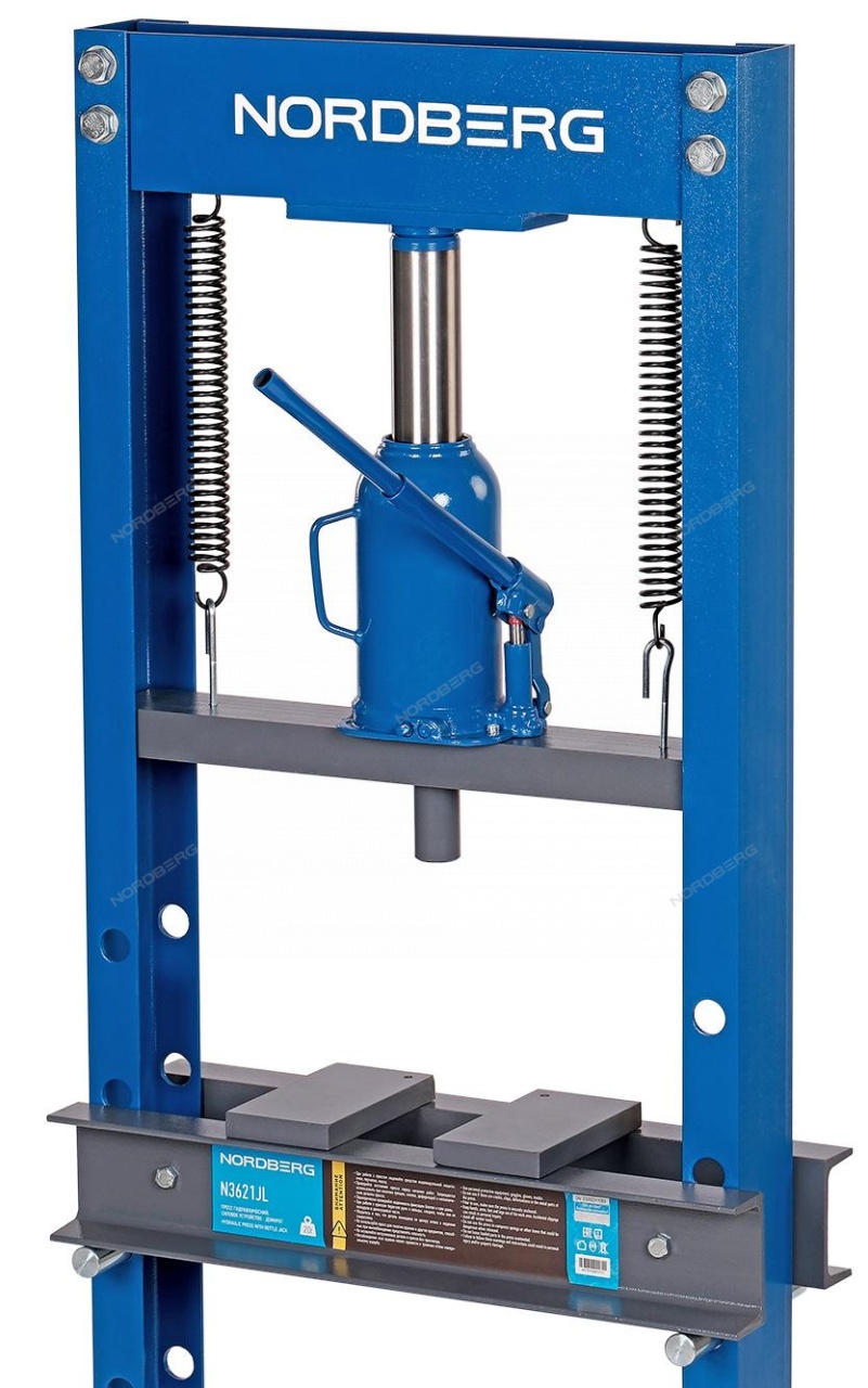 Пресс напольный 20 т, гидравлический NORDBERG N3621JL купить по цене 26 494 ₽ в интернет магазине ТЕХСАД