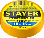 STAYER 10м х 15 мм, желтая, Protect-10 изолента ПВХ 12291-Y_z01 Professional купить по цене 32 ₽ в интернет магазине ТЕХСАД