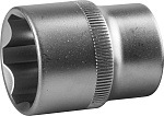ЗУБР 1/2'', 22 мм, Cr-V сталь, хромированная, торцовая головка 27725-22_z02 купить по цене 241 ₽ в интернет магазине ТЕХСАД