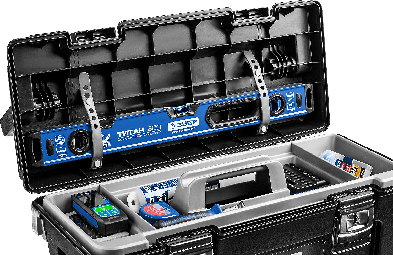 ЗУБР 650 х 260 х 270 мм (25''), пластиковый, ящик для инструмента ''УМЕЛЕЦ-25'' 38141-25_z01 купить по цене 3 880 ₽ в интернет магазине ТЕХСАД