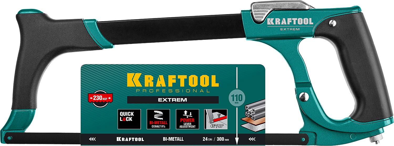 KRAFTOOL 300 мм, 230 кгс, ножовка по металлу Extrem 15802_z02 купить по цене 2&nbsp;230 ₽ в интернет магазине ТЕХСАД