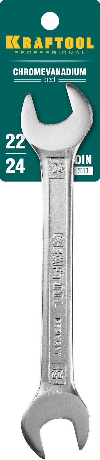 KRAFTOOL 22х24 мм, Cr-V сталь, хромированный, гаечный ключ рожковый 27033-22-24_z01 KRAFTOOL 22х24 мм, Cr-V сталь, хромированный, гаечный ключ рожковый 27033-22-24_z01 купить по цене 590 ₽ в интернет магазине ТЕХСАД