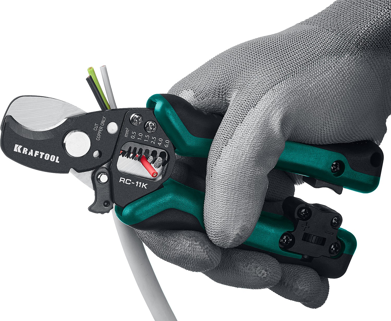 KRAFTOOL 168 мм, до 11 мм, кабелерез многофункциональный RC-11K 22696-3 купить по цене 3&nbsp;320 ₽ в интернет магазине ТЕХСАД