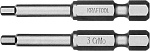 KRAFTOOL HEX3, 50 мм, 2 шт., кованые профессиональные биты X-DRIVE 26127-3-50-2 купить по цене 250 ₽ в интернет магазине ТЕХСАД