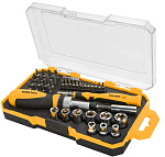 Набор вставок (бит) 1/4'', PH, PZ, Hex, Torx, Slotted, 42 предмета TOLSEN TT20041 купить по цене 1 730 ₽ в интернет магазине ТЕХСАД