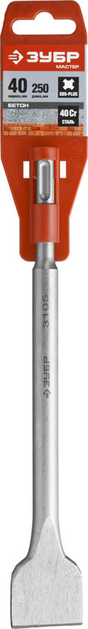 ЗУБР 40 x 250 мм, SDS-plus, зубило плоское широкое 29233-40-250 купить по цене 350 ₽ в интернет магазине ТЕХСАД