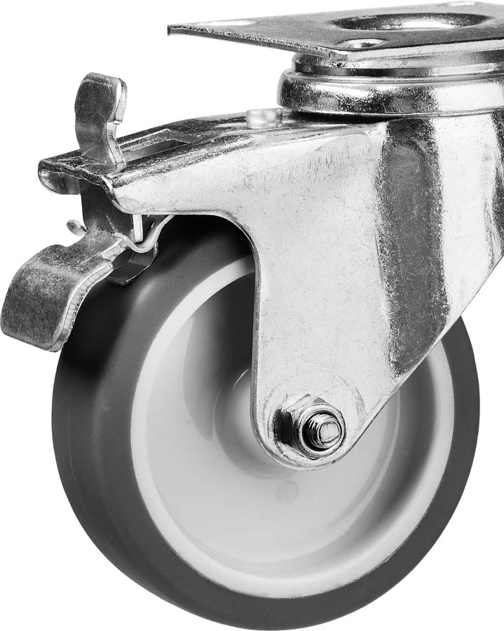 ЗУБР 75 мм, 60 кг, колесо поворотное c тормозом 30946-75-B Профессионал купить по цене 490 ₽ в интернет магазине ТЕХСАД