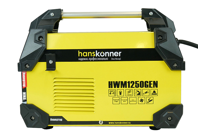 Сварочный инвертор Hanskonner HWM1250GEN купить по цене 17 390 ₽ в интернет магазине ТЕХСАД