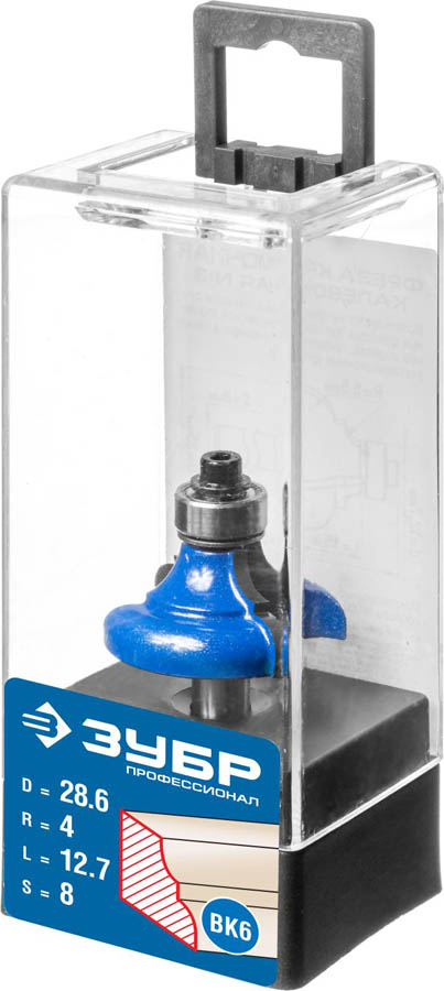 ЗУБР 28.6 x 12.7 мм, радиус 4 мм, фреза кромочная калевочная №3 28703-28.6 Профессионал купить по цене 950 ₽ в интернет магазине ТЕХСАД