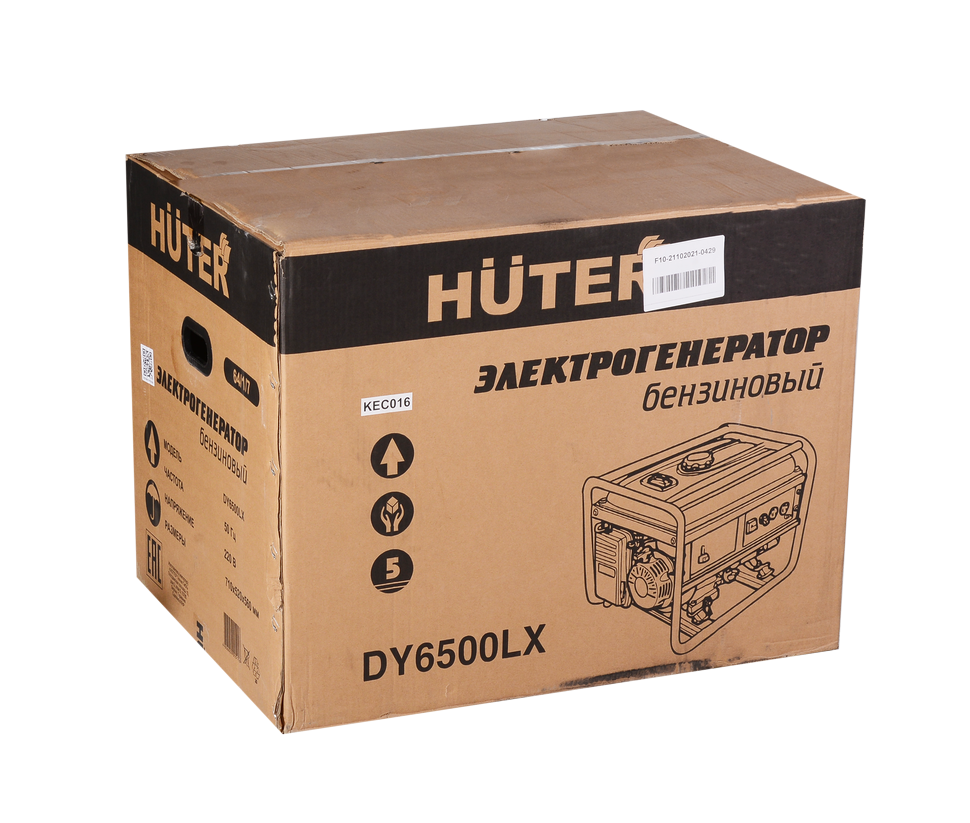 Портативный бензогенератор HUTER DY6500LX купить по цене 42&nbsp;831 ₽ в интернет магазине ТЕХСАД