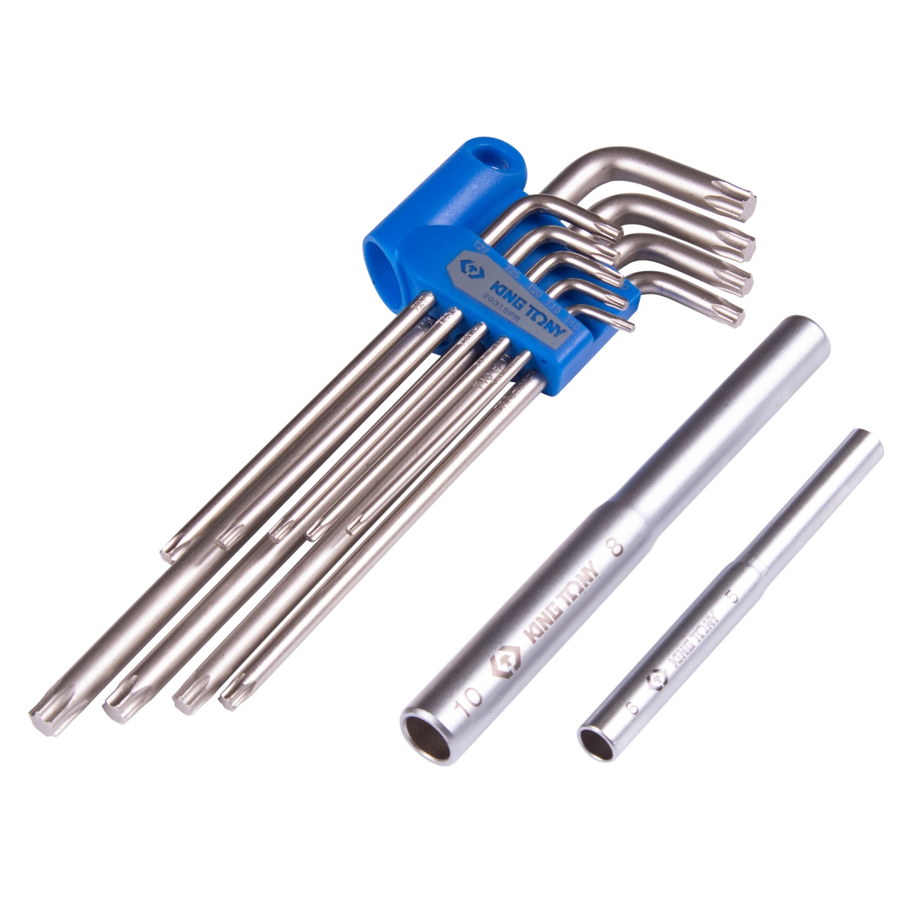 Набор Г-образных Torx, T10-T50, длинные, 11 предметов KING TONY 20319PRU купить по цене 2 510 ₽ в интернет магазине ТЕХСАД