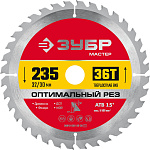 ЗУБР 235 x 32/30 мм, 36Т, диск пильный по дереву Оптимальный рез 36912-235-32-36_z01 купить по цене 1 190 ₽ в интернет магазине ТЕХСАД