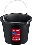 ЗУБР 12 л, пластмассовое, ведро строительное с носиком 06093-12_z03 купить по цене 304 ₽ в интернет магазине ТЕХСАД