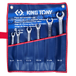 Набор разрезных ключей, 8-22 мм, 6 предметов KING TONY 1306MR купить по цене 4 910 ₽ в интернет магазине ТЕХСАД