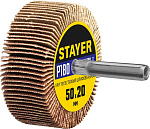 STAYER P180, 50х20 мм, круг шлифовальный лепестковый на шпильке 36607-180 купить по цене 148 ₽ в интернет магазине ТЕХСАД