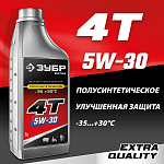 ЗУБР 1 л, полусинтетическое масло для 4-тактных двигателей 4Т-5W30 70612-1 EXTRA купить по цене 520 ₽ в интернет магазине ТЕХСАД