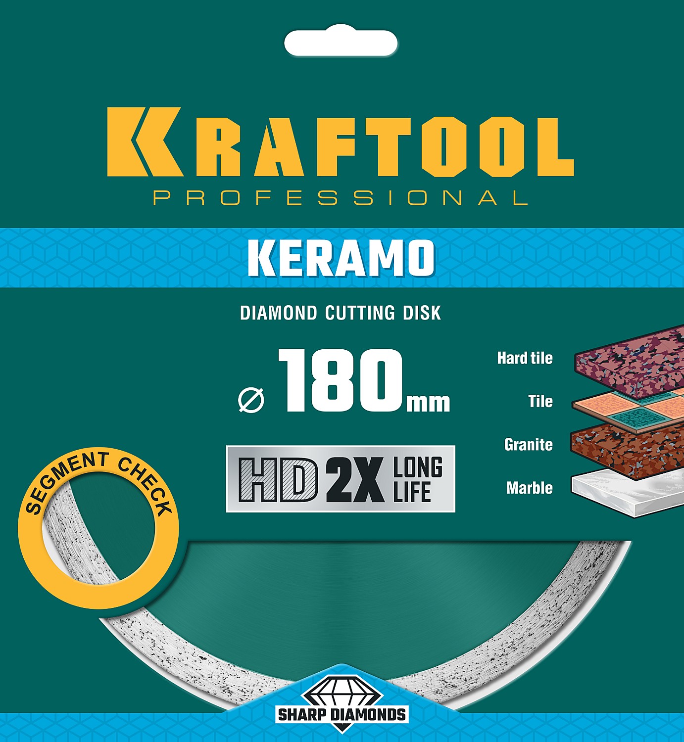 KRAFTOOL Ø 180Х22.2 мм, алмазный, сплошной, по керамограниту, керамической плитке диск отрезной KERAMO 36684-180 KRAFTOOL Ø 180Х22.2 мм, алмазный, сплошной, по керамограниту, керамической плитке диск отрезной KERAMO 36684-180 купить по цене 1 540 ₽ в интернет магазине ТЕХСАД