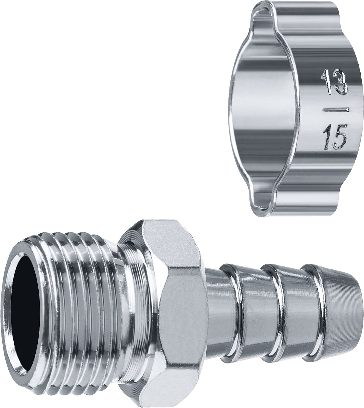 ЗУБР 10 мм, штуцер 3/8''M, с хомутом, переходник для пневмоинструмента 64924-3/8-10 Профессионал купить по цене 277 ₽ в интернет магазине ТЕХСАД