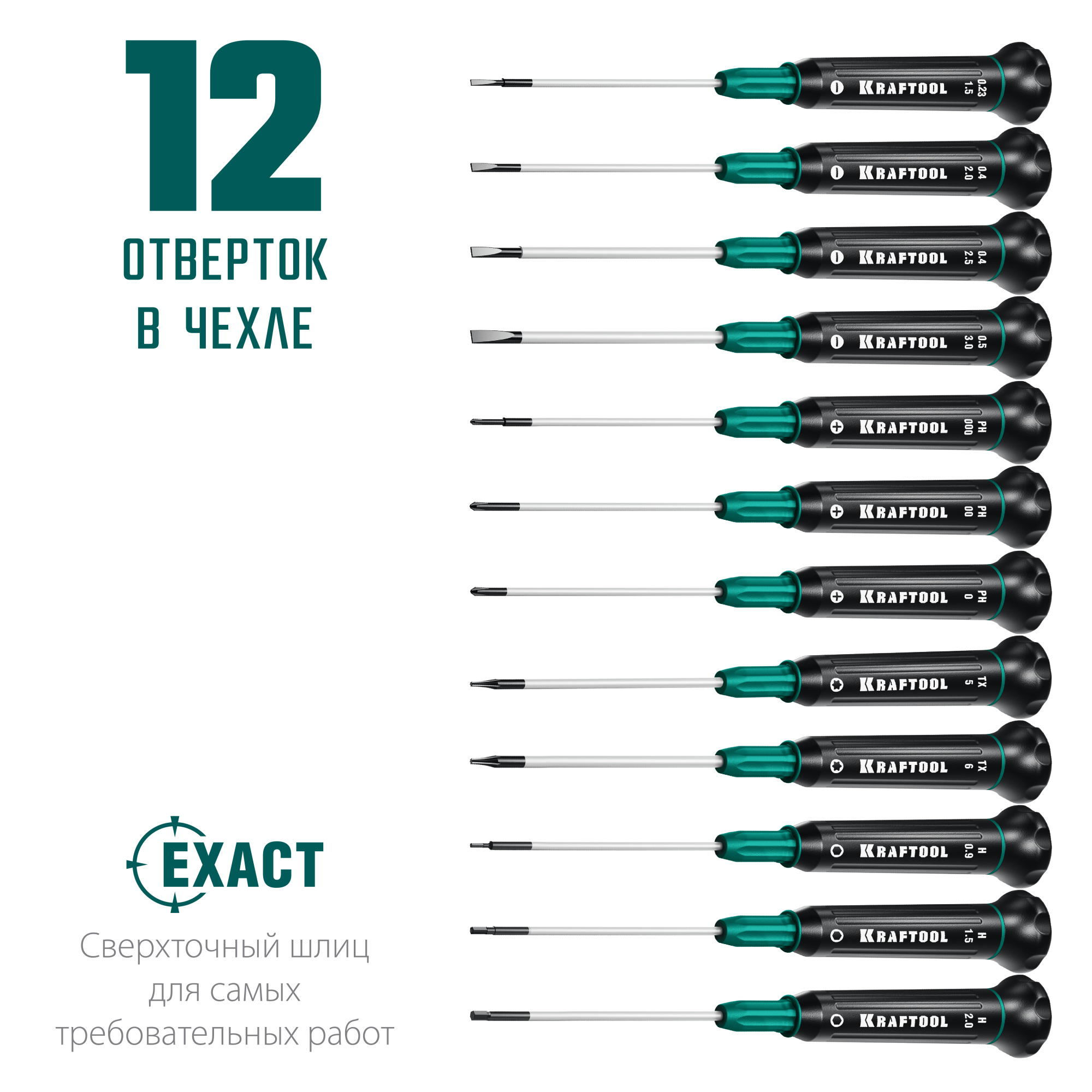 KRAFTOOL 12 шт, набор отверток для точных работ 25689 Pro KRAFTOOL 12 шт, набор отверток для точных работ 25689 Pro купить по цене 3 120 ₽ в интернет магазине ТЕХСАД