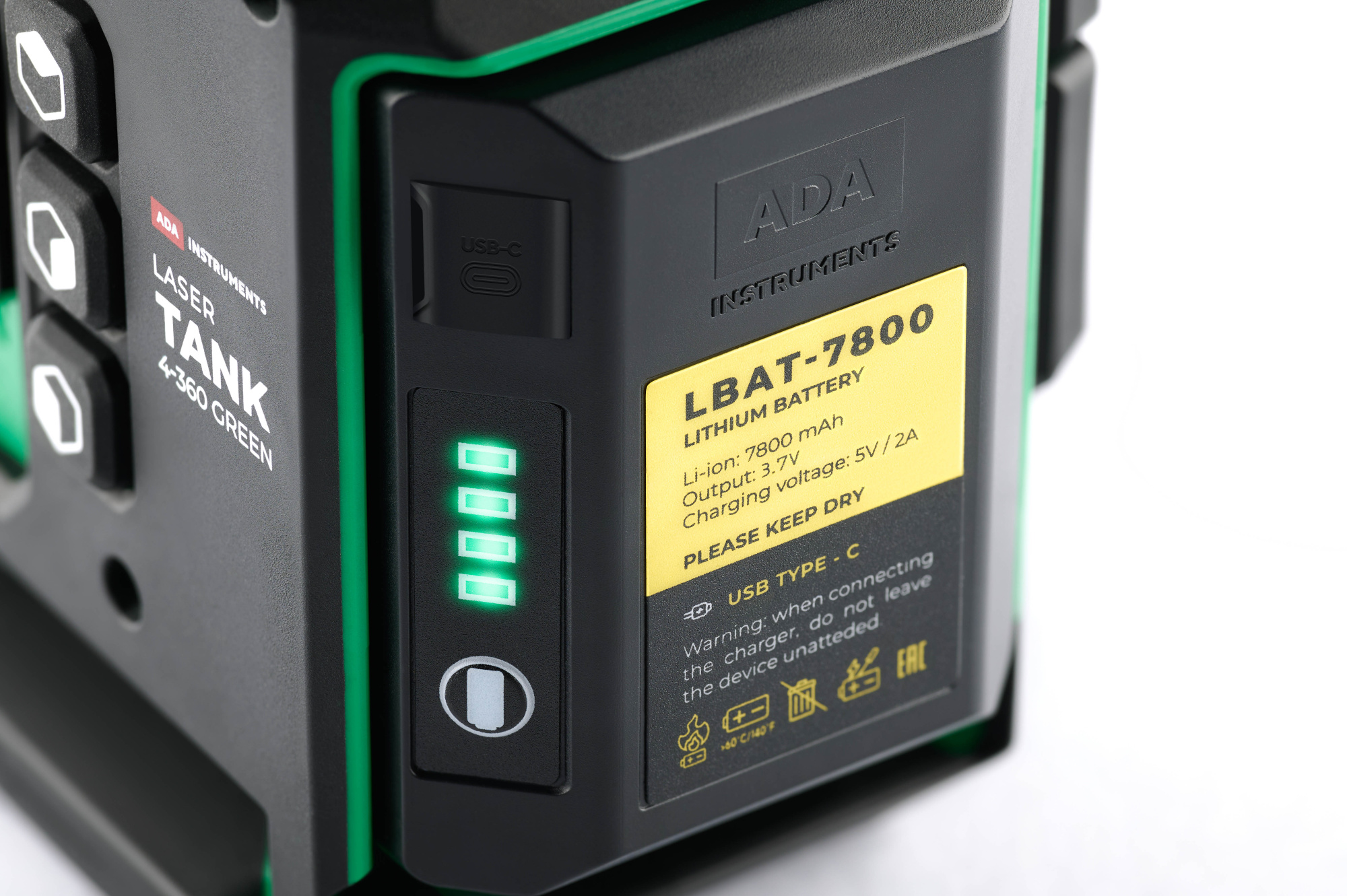 Литий-ионный аккумулятор ADA LBAT-7800 (для ADA LaserTANK 3-360/4-360 GREEN) купить по цене 1 990 ₽ в интернет магазине ТЕХСАД