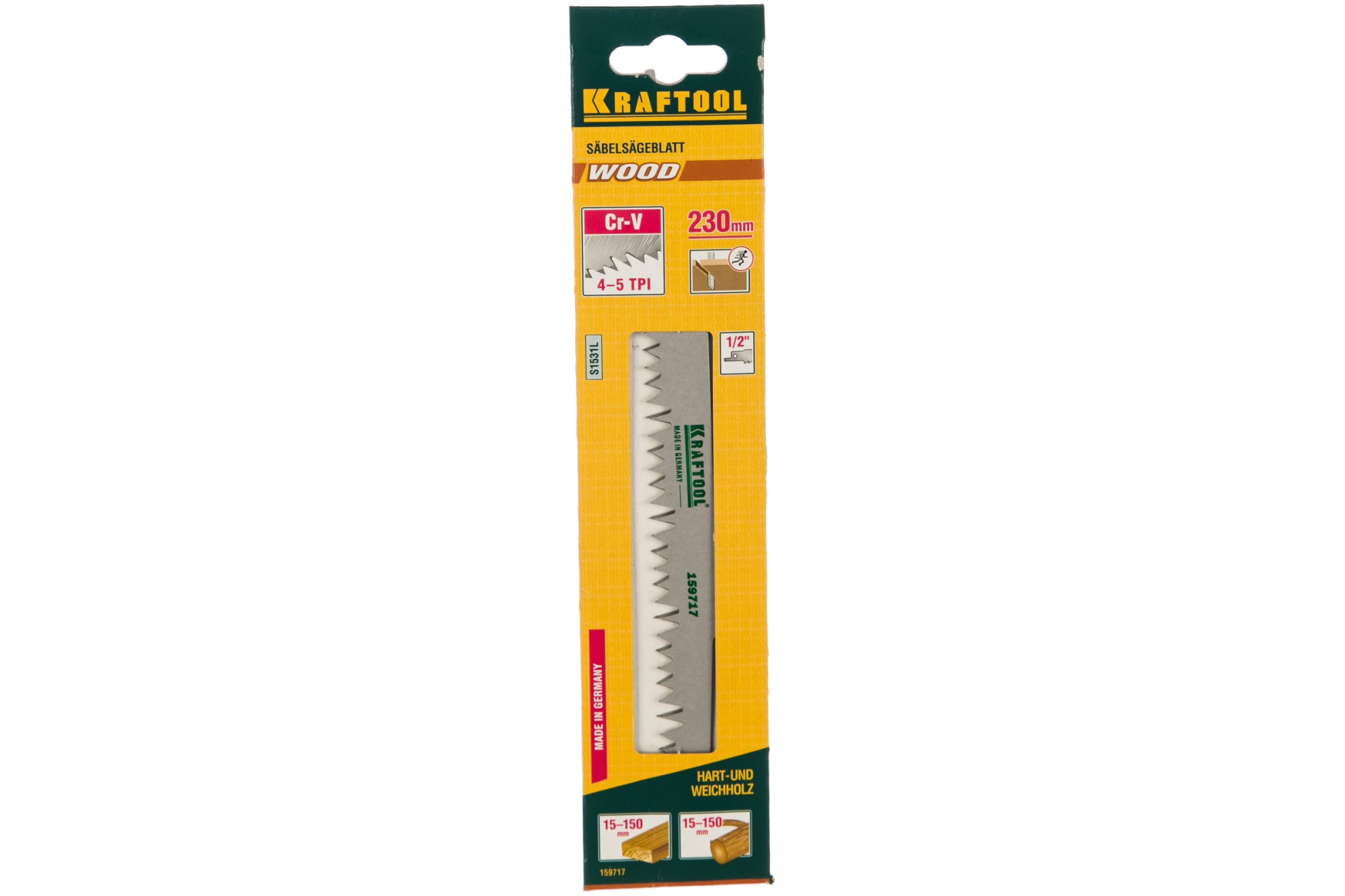 KRAFTOOL 230 мм, шаг 5-6.5 мм, Cr-V, полотно по дереву для сабельной электроножовки 159717 Industrie KRAFTOOL 230 мм, шаг 5-6.5 мм, Cr-V, полотно по дереву для сабельной электроножовки 159717 Industrie купить по цене 540 ₽ в интернет магазине ТЕХСАД