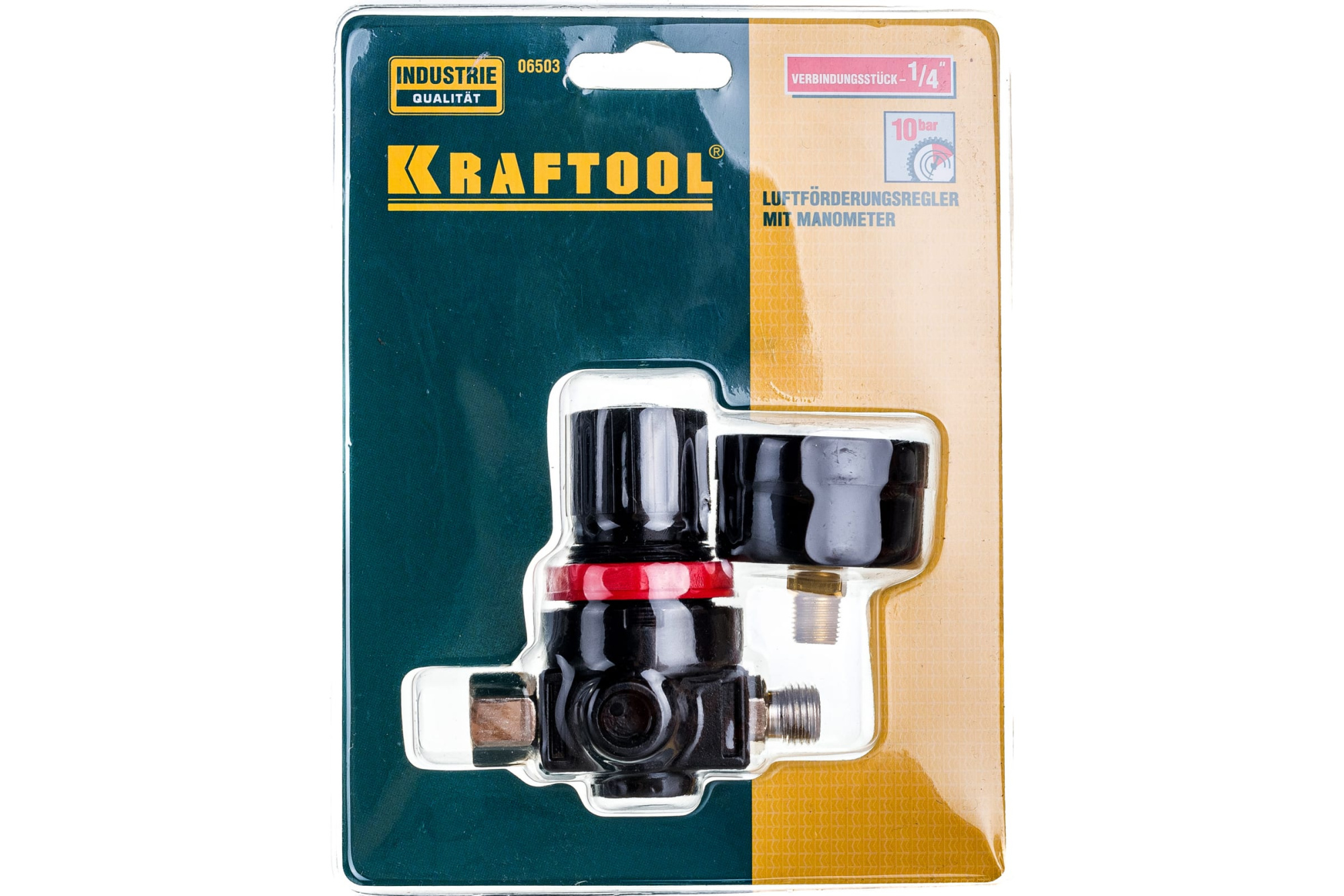 KRAFTOOL рабочее давление 10 бар, регулятор подачи воздуха с манометром EXPERT QUALITAT 06503 купить по цене 1 390 ₽ в интернет магазине ТЕХСАД