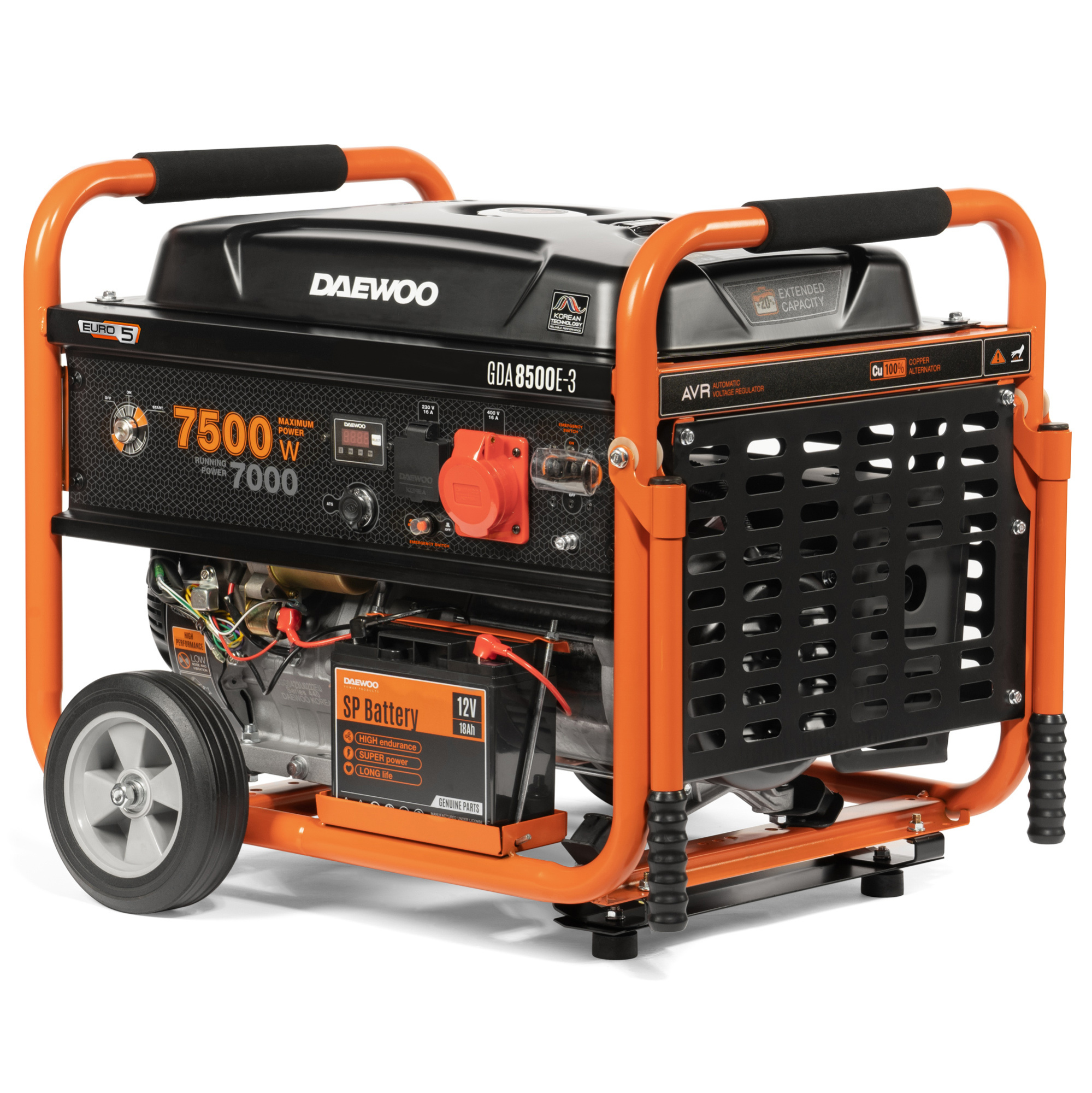 Бензиновый генератор DAEWOO GDA 8500E-3 Бензиновый генератор DAEWOO GDA 8500E-3 купить по цене 99 990 ₽ в интернет магазине ТЕХСАД