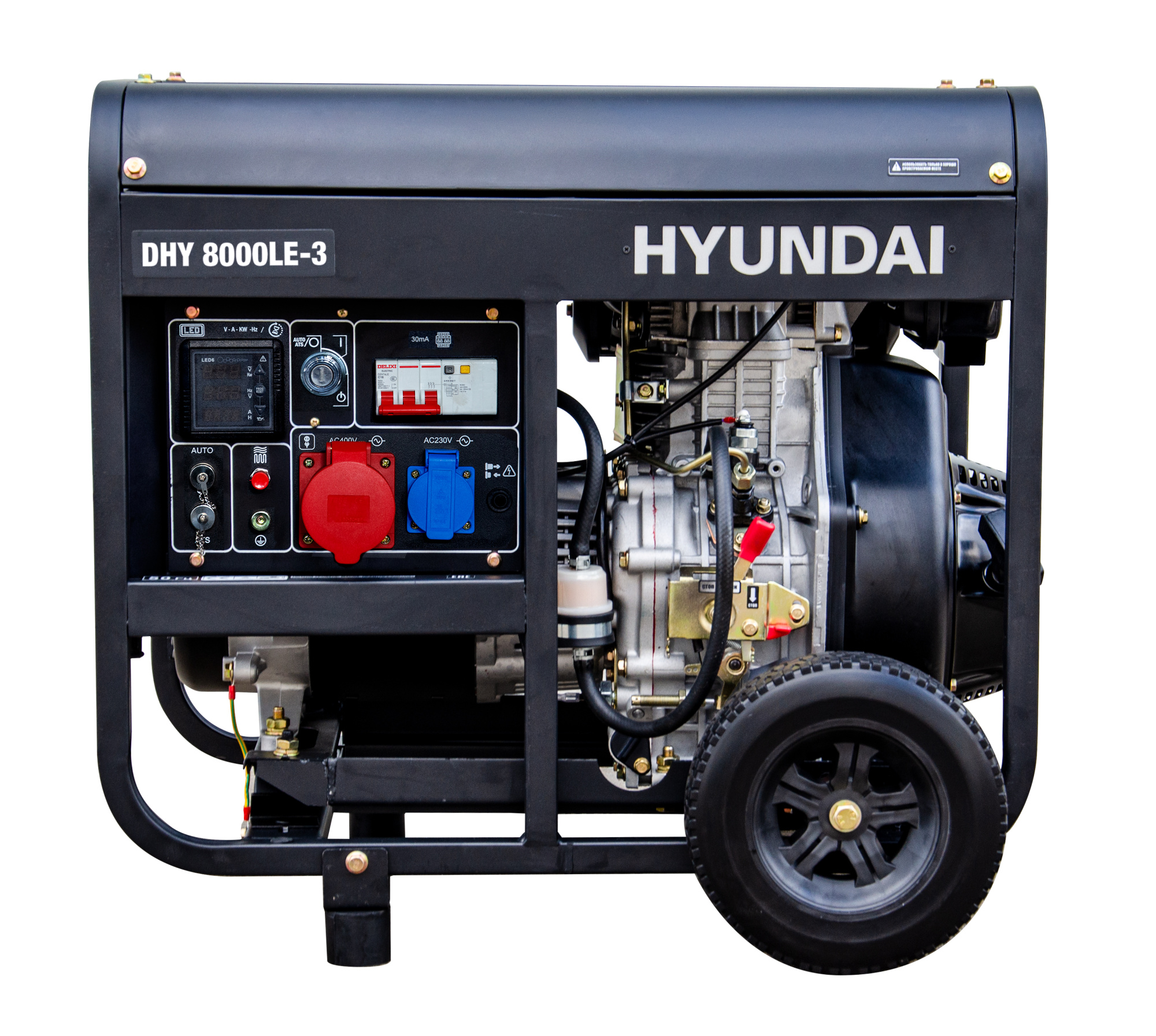Дизельный генератор Hyundai DHY 8000LE-3 купить по цене 161 090 ₽ в интернет магазине ТЕХСАД